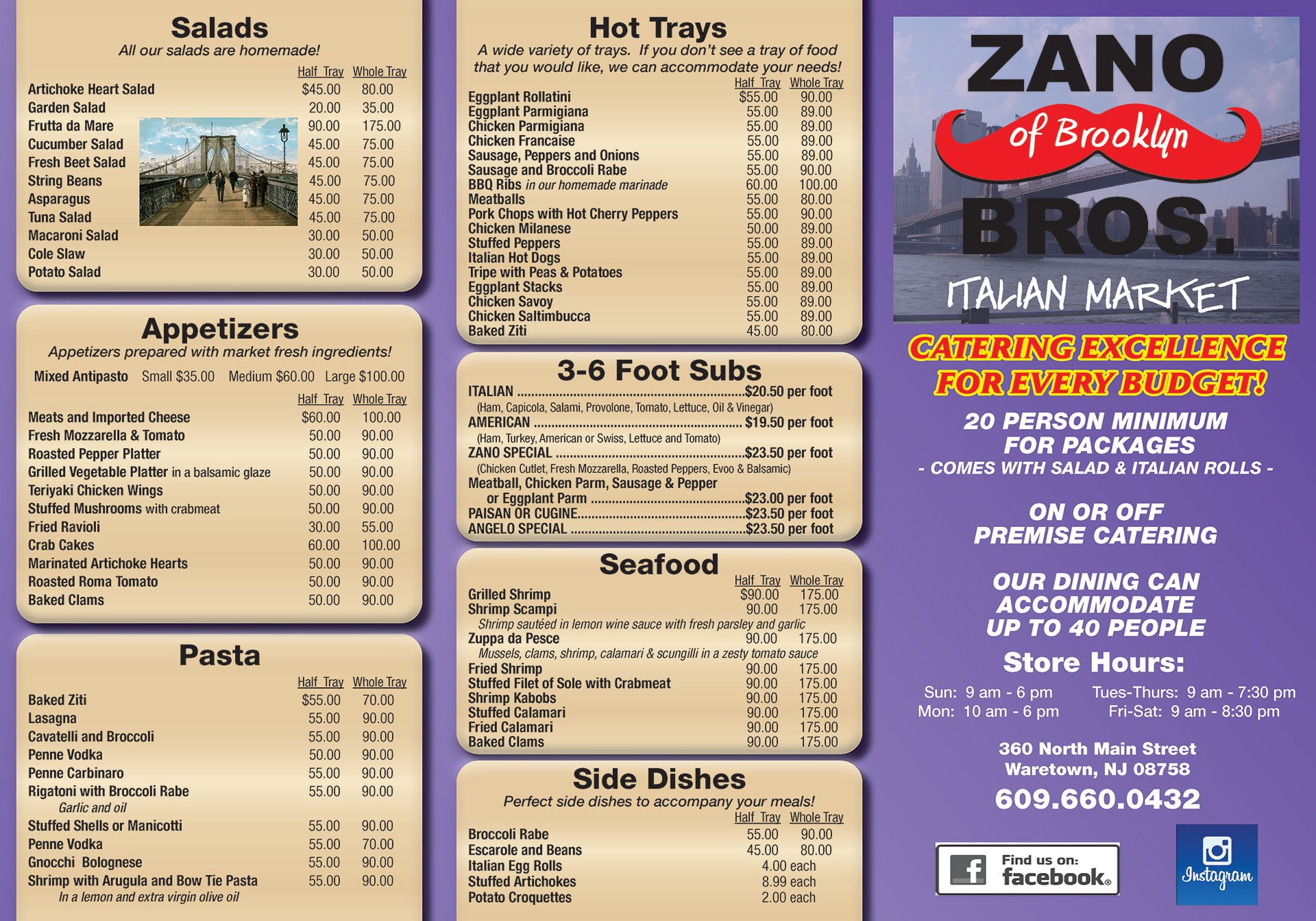 Zanos Catering Menu 02 10-5-2022